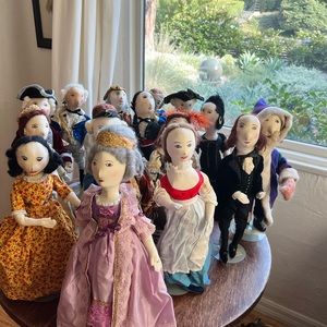 Rare! Collection 30 Handmade Historical Dolls